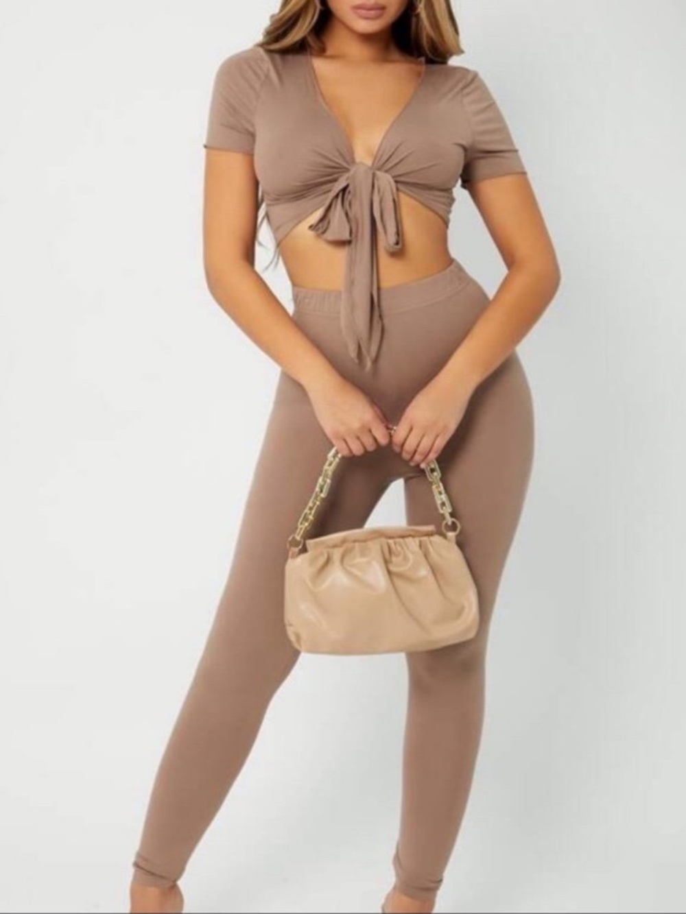 SHEIN Crop Top and Leggings Set